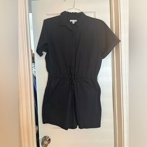 Cotton Dark Navy Romper